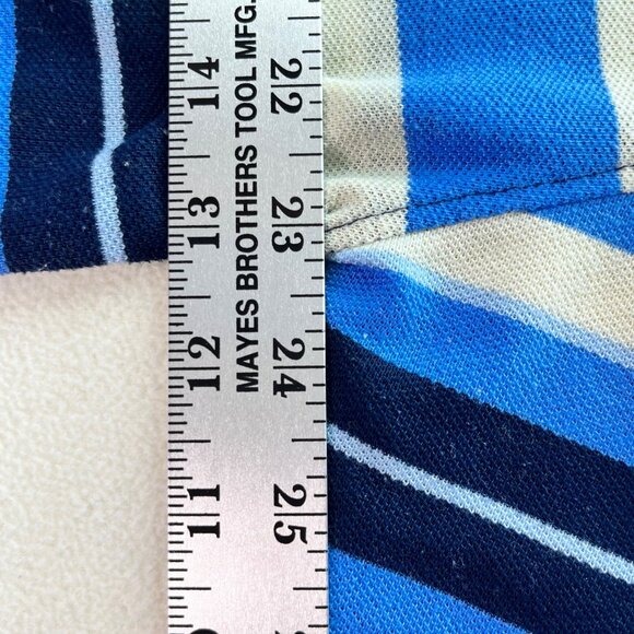 Ralph Lauren Polo Shirt XXXL Navy Blue Striped Short Sleeve Classic Fit Cotton B - Picture 7 of 9